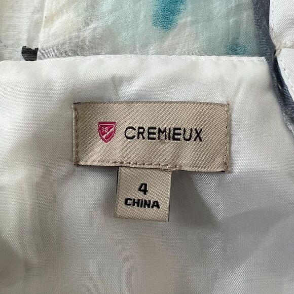 Cremieux Women's Floral Sleeveless Dress Blue White Gray Size 4 - Picture 3 of 9